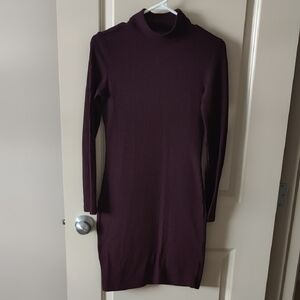 Dynamite Deep Purple Long Sleeve Dress